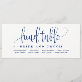 Stoelkaart voor het hoofdbord - Mooie kalligrafie  Kaart