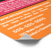 Stoelpictogrammen - Meubelwinkel Verkoop Poster (Hoek)