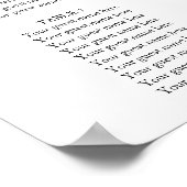 Stoelplattegrond Trouwceremonie Blauwe Bloemen bor Poster (Hoek)