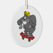 stoep surfin gorilla keramisch ornament (Rechts)