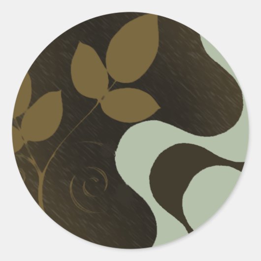 stoep van kopa afgerond ronde sticker (Voorkant)