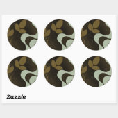 stoep van kopa afgerond ronde sticker (Vel)