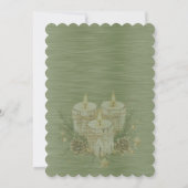 Stoer groene glanzende elegante fonkelende kader t kaart (Achterkant)