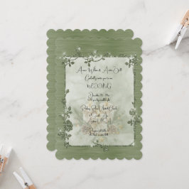 Stoer groene glanzende elegante fonkelende kader t kaart