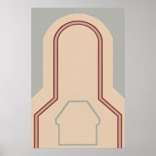 Stoer klein schip poster (Voorkant)