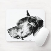 stoere aanwezigheid pitbull muismat (Met muis)