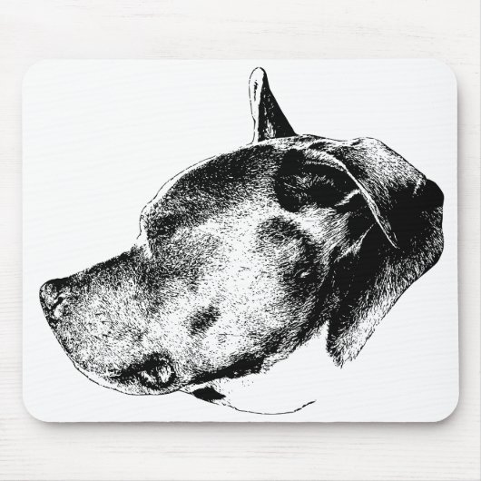stoere aanwezigheid pitbull muismat (Voorkant)