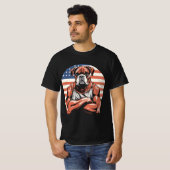 Stoere Amerikaanse Bulldog Logo Art T-shirt (Voorkant volledig)