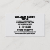 Stoere bodyguard met grote spieren visitekaartje (Achterkant)