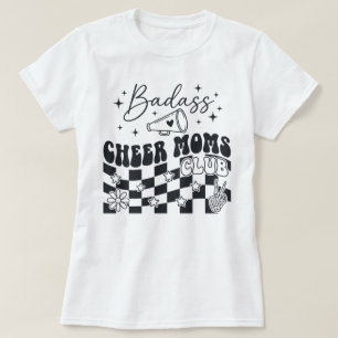 Stoere Cheer Mams Club Retro Groovy Megafoon Ster T-shirt