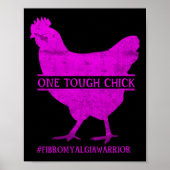 Stoere Chick Fibromyalgia Warrior - Bewustzijn Poster (Voorkant)