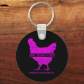 Stoere Chick Fibromyalgia Warrior - Bewustzijn Sleutelhanger (Voorkant)
