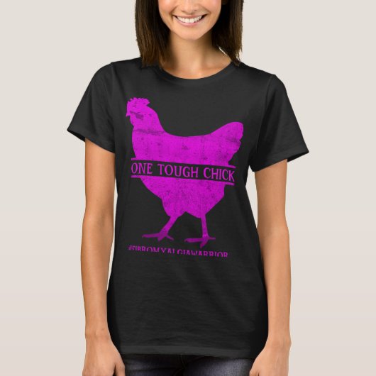 Stoere Chick Fibromyalgia Warrior - Bewustzijn T-shirt (Voorkant)