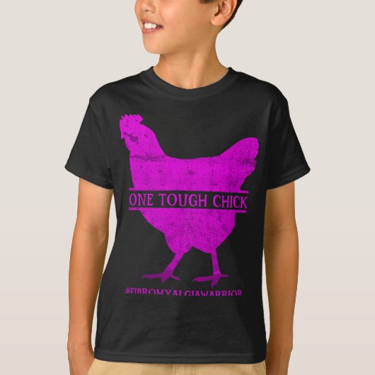 Stoere Chick Fibromyalgia Warrior - Bewustzijn T-shirt (Voorkant)