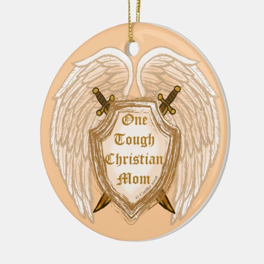 Stoere Christelijke moeder ornament (Links)