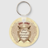 Stoere Christelijke opa sleutelhanger (Voorkant)