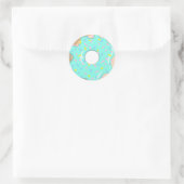 stoere donut zoete traktatie Classic Ronde Sticker (Tas)