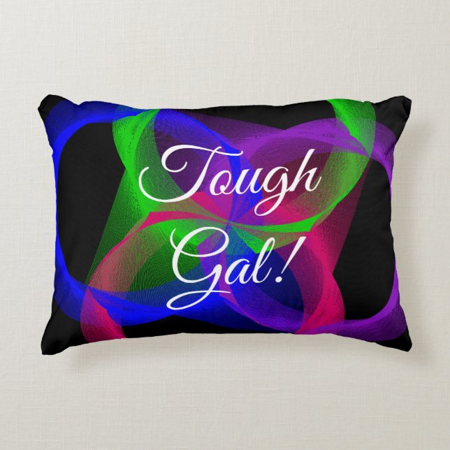 Stoere Gal Geometrische Accent Pillow Kussen (Voorkant)