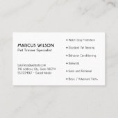 Stoere hond Logo | Opleiding op het gebied van die Visitekaartje (Achterkant)