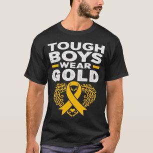 Stoere jongens Draag gouden kinderkankeridee T-shirt
