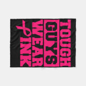 Stoere jongens Draag roze Mannen en jongens onders Fleece Deken (Voorkant (Horizontaal))