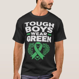 Stoere Jongens Dragen Groene Steunlint Mannen Jong T-shirt