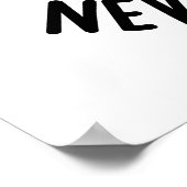 Stoere koekjes nooit afbrokkelen grappige voedsel  poster (Hoek)