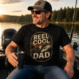Stoere Koele Vader Oude Visserij Retro Zonsonderga T-shirt