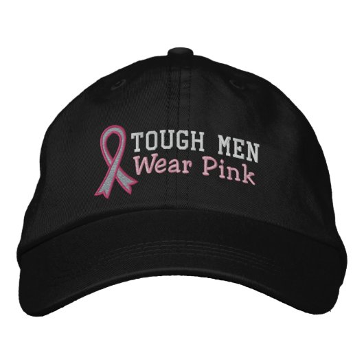 Stoere Mannen Draag PInk - Borstkanker Pet (Voorkant)