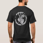 Stoere massage therapeut t-shirt (Achterkant)
