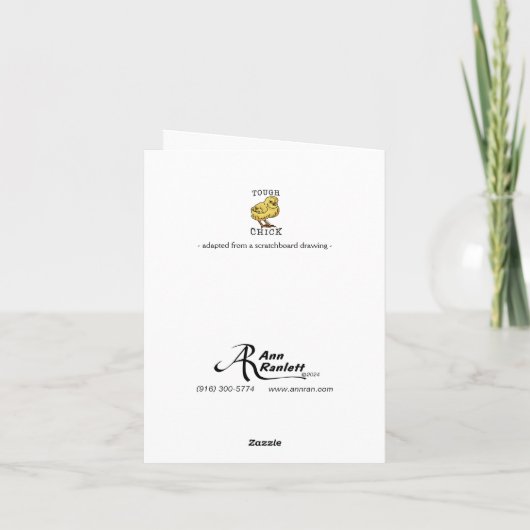 stoere meid kaart (Achterkant)