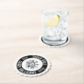 Stoere meisjes dragen Halligans Grappige brandweer Kartonnen Onderzetters (Insitu)