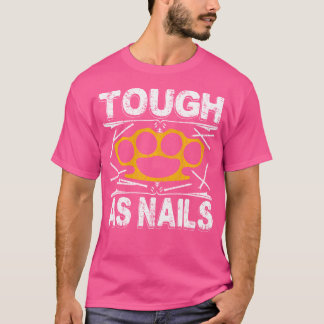 Stoere nagels als Workou MMA Training Bodybuilding T-shirt