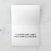 Stoere oude vogel - kaart (Binnen)