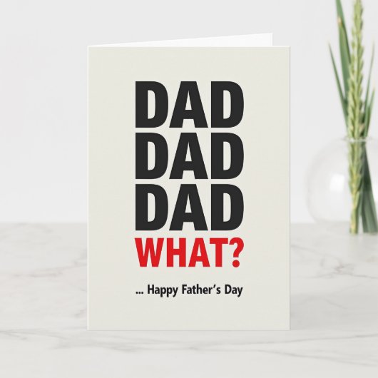 Stoere Papa Wat een Vaderdag kaart (Voorkant)