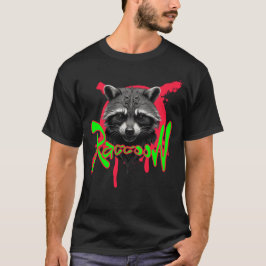 stoere wasbeer | T-shirt van wilde dieren | Cool A