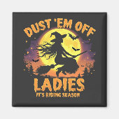 Stof af dames het is heksen rit seizoen Halloween  Magneet (Voorkant)