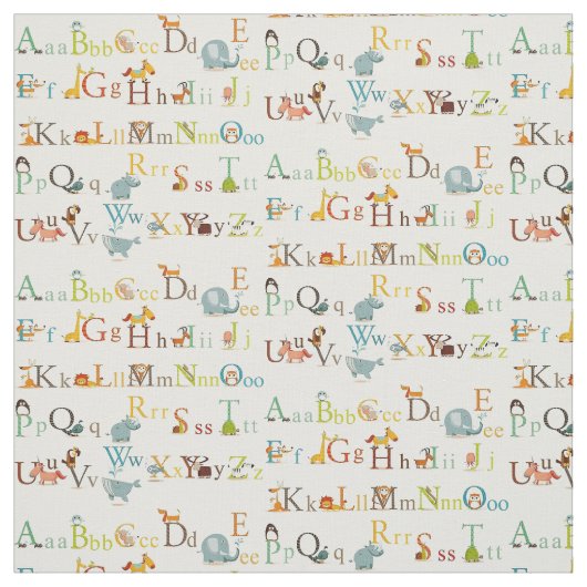 Stof - alfabet (Swatch)