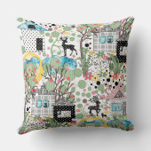 Stof applique rustieke tuin kussen (Achterkant)