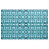 Stof - Aquamarijn kristallen. (Fat Quarter)