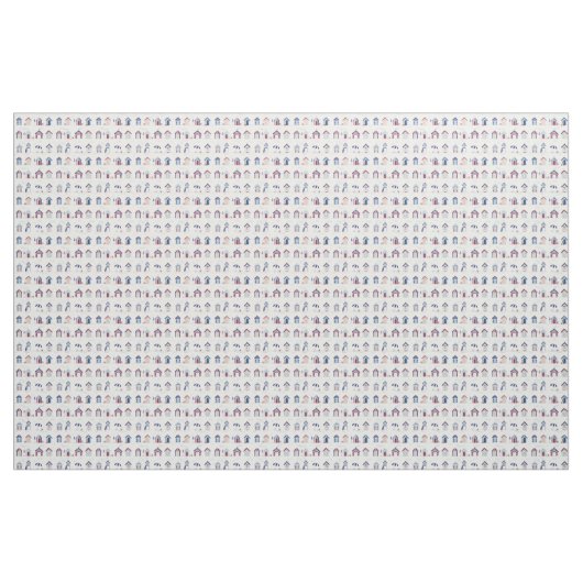 Stof - Beach Huts (Yard (91,4 cm))