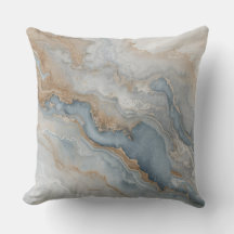 Stof Blauw Grijs Taan Beige Abstract