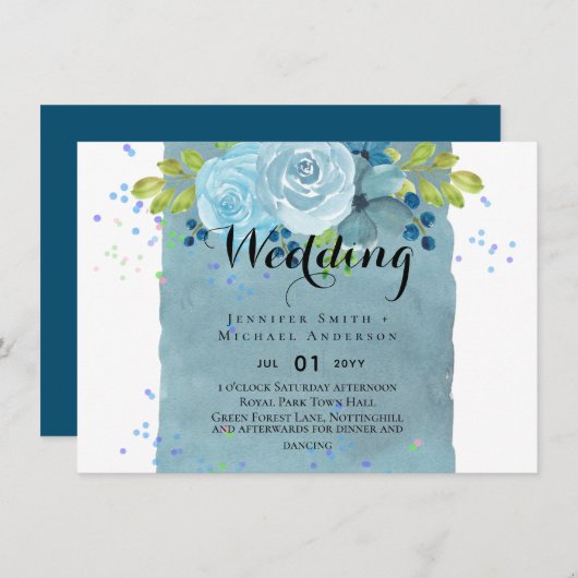 Stof Blauw Groen Trouw Budget Trends (Voorkant / Achterkant)