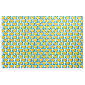 Stof, blauw met gele harten stof (Yard (91,4 cm))