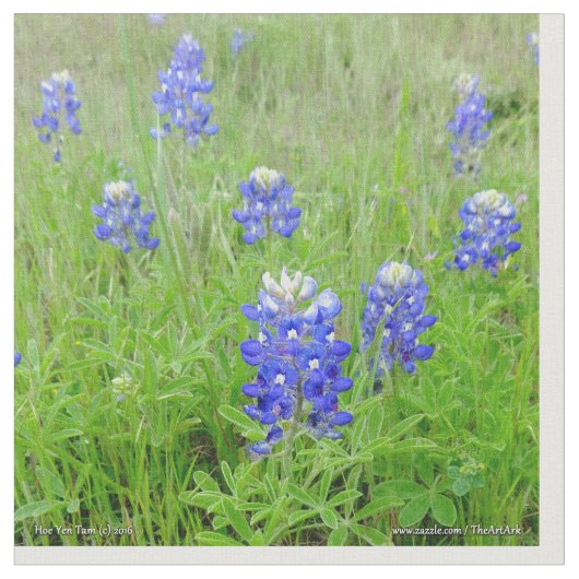 Stof - Blauwe knuppels (Close Up)