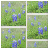 Stof - Blauwe knuppels (Swatch)