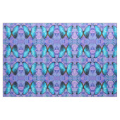 Stof - Blauwe Vlinder op Hydrangea (Fat Quarter)