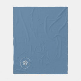 Stof-blauwe winter-huwelijksgunsten voor gasten fleece deken