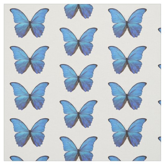 Stof - Blue Morpho Butterflies (Swatch)