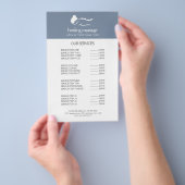 STOF BLUWE VROUW STONE MASSAGE Wellness Dag Spa Flyer (Hand)